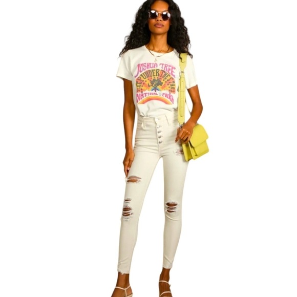 FREE PEOPLE Cream High-Waisted Jeans

Size: 31 - Picture 1 of 4